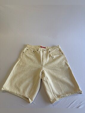 Supreme Cream Denim Jean Shorts - Men